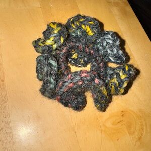 Multicolor Knitted Hair Scrunchie